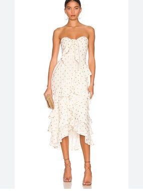 Sundress the brand Ilanila Dress in Dubai Coconut Strapless dress Size Small